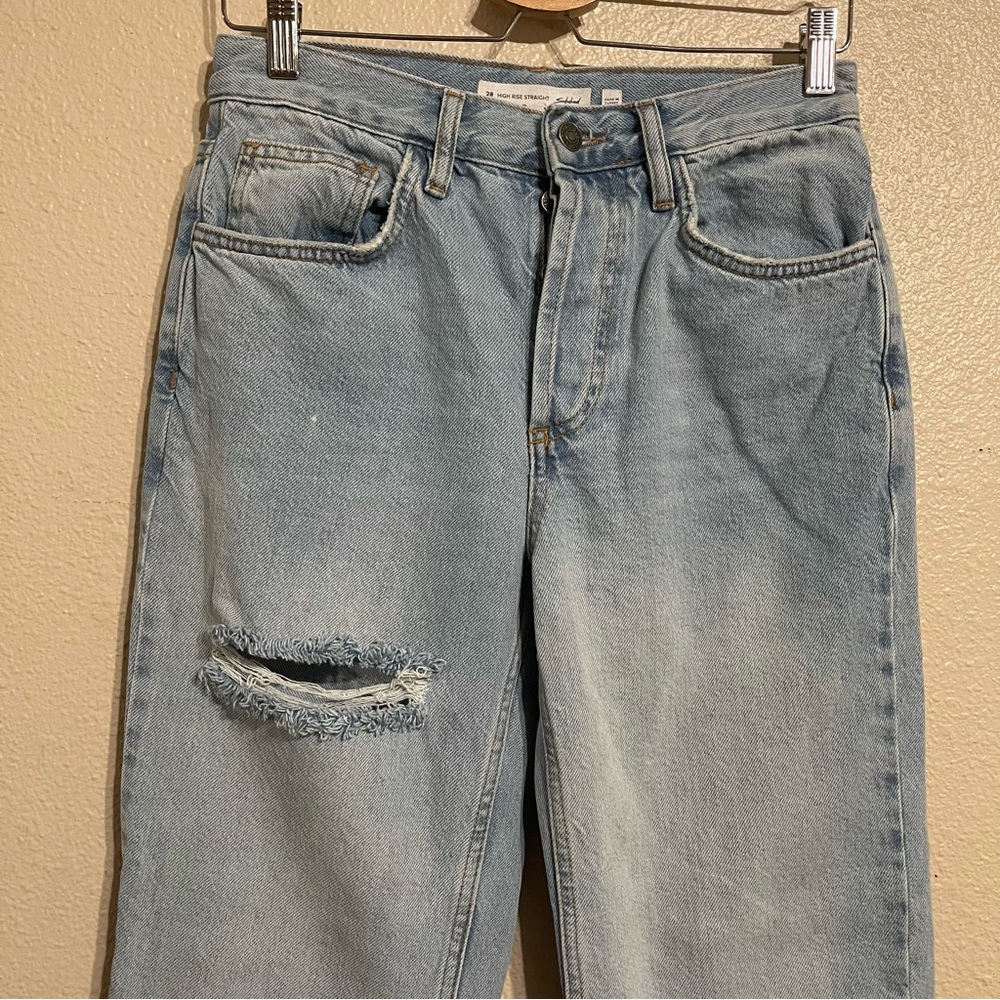 Subdued RIPPED MOM Straight Leg JEANS 28 - Picture 3 of 13